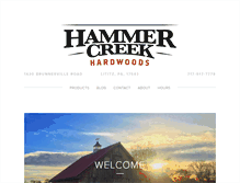 Tablet Screenshot of hammercreekhardwoods.com